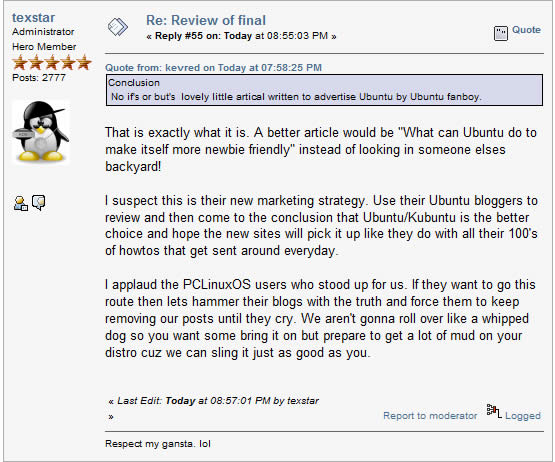 Texstar’s reply